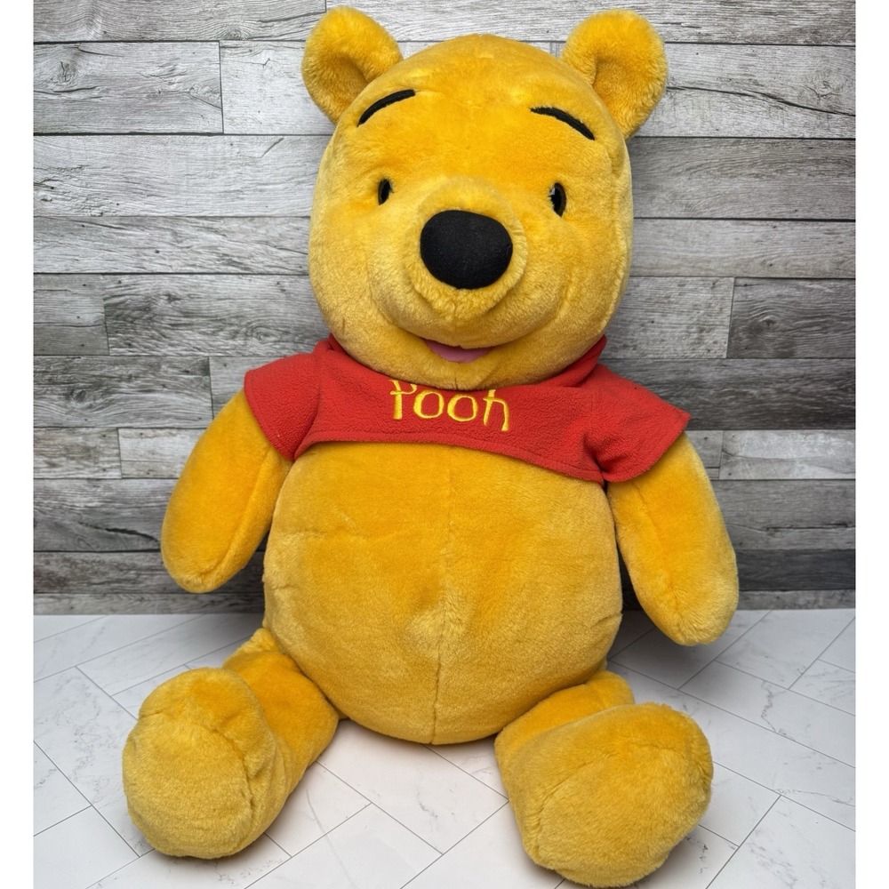 Disney Winnie the Pooh "I Talk" Large Jumbo Plush Fisher Price 28" Tested, Talks